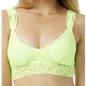 No Boundaries Neon Green Lace Convertible Bralette size S/CH NWT
